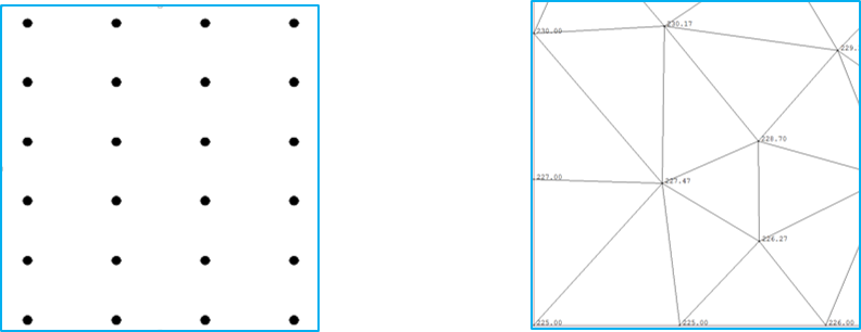 Ilustracja numerycznych modeli terenu GRID i TIN